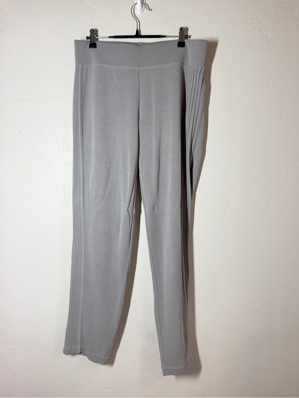 Athleta Gray Modal Blend Pleated Side Panel Pants Size Small